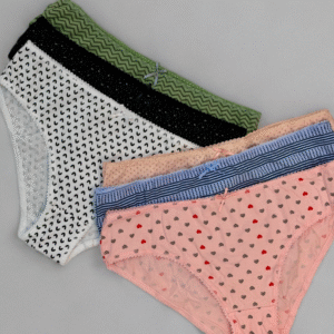 Lot de 6 culottes en coton – Ultra confort & motifs craquants